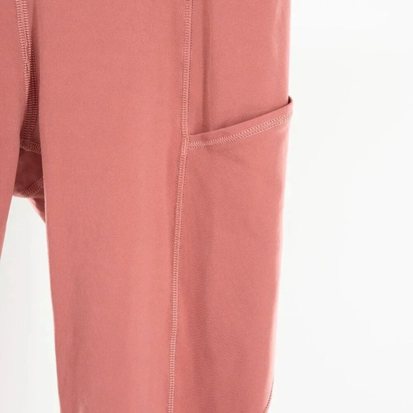 Lululemon Fast and Free Crop II 19" *Non-Reflective Cool Cherry Tint | 4 - Picture 4 of 10